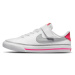 NIKE-Court Legacy white/lt smoke grey/pink prime Bílá