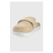 Semišové pantofle Calvin Klein dámské, béžová barva