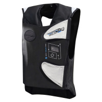 Závodní airbagová vesta Helite e-GP Air, elektronická černo-bílá