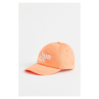 H & M - Kšiltovka z bavlněného kepru - oranžová