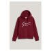 MIKINA GANT REG SCRIPT HOODIE PLUMPED RED