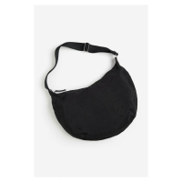 H & M - Nylonová kabelka crossbody - černá