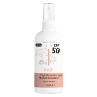 NAÏF Ochranný sprej na opalování pro děti a miminka SPF 50 Baby & Kids (Mineral Sunscreen) 100 m