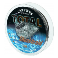 Carp ´r´ us splétaná šňůra total shock braid 100 m hnědá - průměr 0,41 mm / nosnost 22,68 k-prům