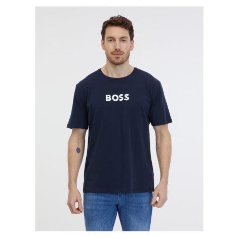 Tmavě modré pánské tričko BOSS Hugo Boss