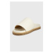 Kožené pantofle Gant Costally dámské, bílá barva