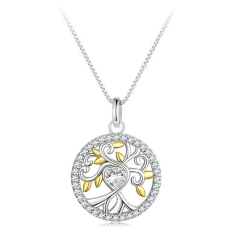 GRACE Silver Jewellery Luxusní stříbrný náhrdelník Strom života - stříbro 925/1000 NH-BSN371/82 