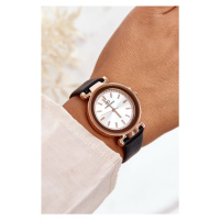 Klasické dámské kožené hodinky Giorgio&Dario černé