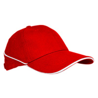 L-Merch Unisex kšiltovka C616S Red