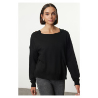 Trendyol Black Sweater-Blouse Two Piece Set Knitwear Sweater