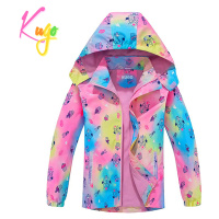 Dívčí jarní, podzimní bunda - KUGO B2850, růžová Barva: Růžová