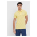 Polo tričko Gant pánské, žlutá barva, hladké