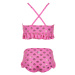 COLOR KIDS-Bikini w. frills UPF 40+ Sugar Pink Růžová