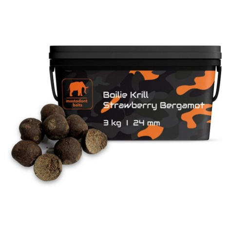 Mastodont Baits Boilie Krill Strawberry Bergamot - 24mm  3kg