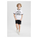 DEFACTO Boy Printed T-Shirt Shorts 2 Piece Set