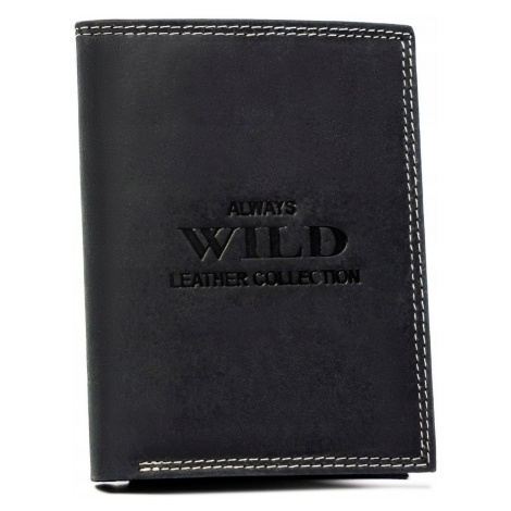 Klasická, velká pánská peněženka z přírodní kůže N4-CHM-BL Wild