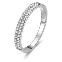 Beneto Stříbrný prsten se zirkony AGG337 56 mm