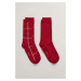 PONOŽKY GANT CHECK AND DOT SOCKS 2-PACK GB CHERRY RED