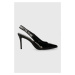 Lodičky Versace Jeans Couture Scarlett černá barva, 76VA3S52 ZS539 899