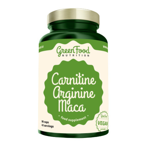 GreenFood Nutrition Carnitin Arginin Maca 90 kapslí