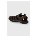 Sandály Keen Clearwater CNX Leather pánské, hnědá barva