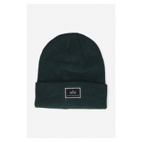 Čepice Alpha Industries X-Fit Beanie zelená barva, z tenké pleteniny, 168905.610-green