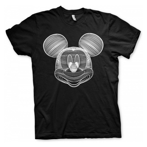 Mickey Mouse tričko, LineArt Black, pánské HYBRIS