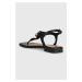 Kožené sandály Guess MIRY dámské, černá barva, FL6MRY LEA21