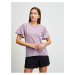 Světle fialové tričko s volánovými rukávy ZOOT.lab Aurelia