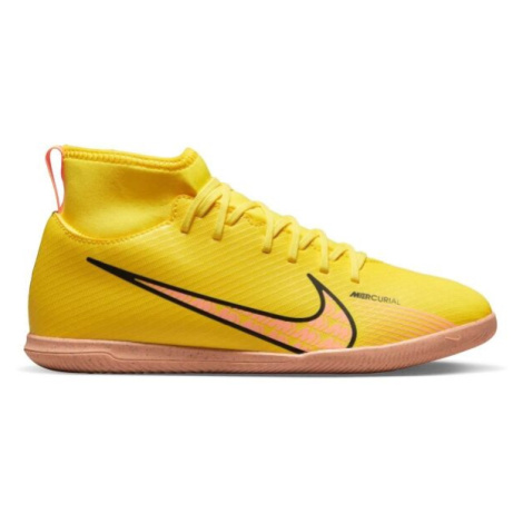 Nike MERCURIAL SUPERFLY 9 CLUB Dětské sálovky, žlutá, velikost 34