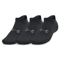 Under Armour ESSENTIAL NO SHOW 3PK Unisex ponožky, černá, velikost
