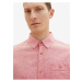 Korálová pánská lněná košile Tom Tailor