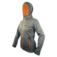 HAVEN Cyklistická zateplená bunda - THERMOTEC WOMEN - šedá/oranžová