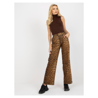 Rozšířené kalhoty s tygrovaným designem -animal pattern Zvířecí