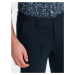 Men's classic chino pants with fine texture - navy blue V3 OM-PACP-0188