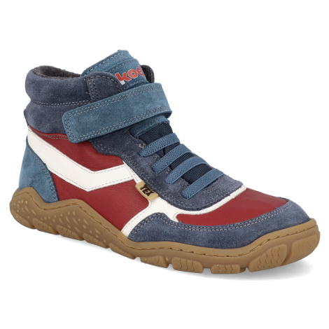 Barefoot zimní outdoorové boty Koel - Rami Tex modročervené Koel4kids