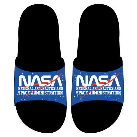 Nasa - licence Chlapecké pantofle - NASA 5251266, černá / modrá Barva: Černá