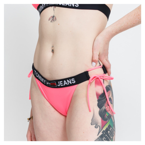 TOMMY JEANS Cheeky Strink Side Tie Bikini - Slip Neon Pink Tommy Hilfiger