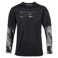 Fresh Trash Men´s Escape Merino Long Sleeve tee black/camo