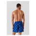 Plavky karl lagerfeld ikonik 2.0 aop med boardshorts ikonik outline aop blue