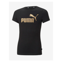Černé holčičí tričko Puma ESS+ - Holky
