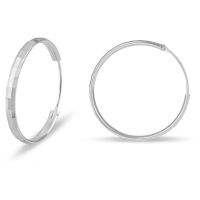 JVD Stříbrné náušnice kruhy SVLE0207XD500 6 cm