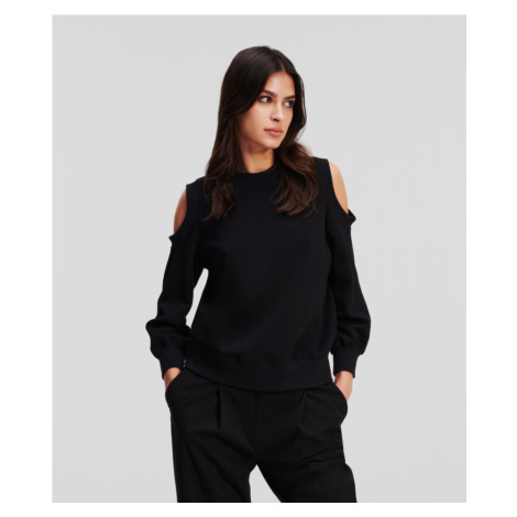 Mikina karl lagerfeld logo feminine sweatshirt černá