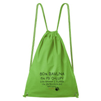 DOBRÝ TRIKO Bavlněný batoh s potiskem Bavlna, chlupy, bahno Barva: Apple green