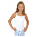 EVONA a.s. Dívčí elastická košilka 7004 bílá - TOP7004 D 2101