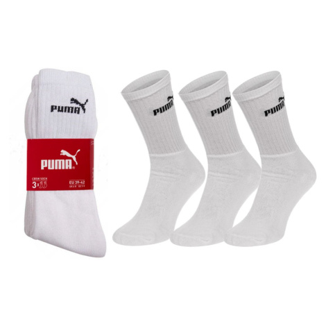 Sada tří párů ponožek v bílé barvě Puma Elements Crew - Dámské