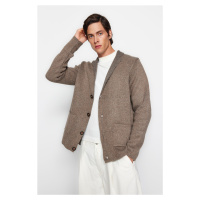 Trendyol Mink Regular Fit Collar Knitwear Cardigan