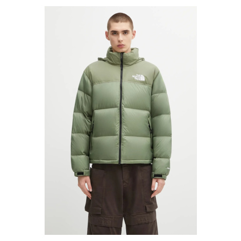 Péřová bunda The North Face 1996 Retro Nuptse zelená barva, zimní, NF0A3C8DBO91