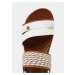 Hnědo-béžové dámské vzorované sandálky Wrangler