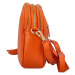 Krásná kožená crossbody kabelka Vernazza, oranžová